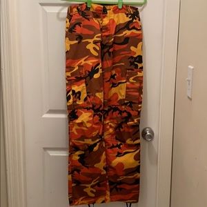 Orange Fatigue Pants
